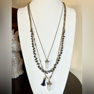 Chloe + Isabel Atlas Three-Row Convertible Necklace